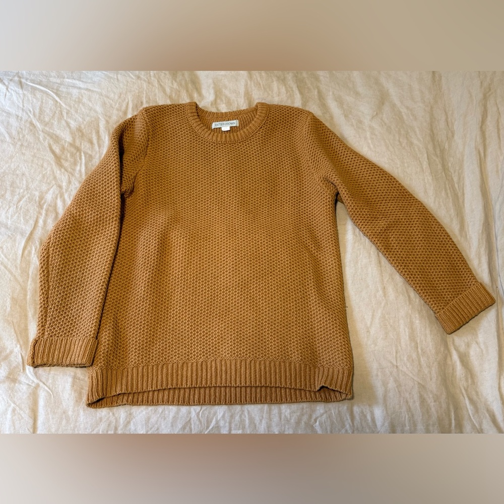 Outerknown Men's Eastbank Crewneck Sweater in Curry